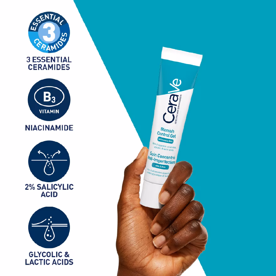 Cerave Gel Control Imperfecciones Con Ácido Salicílico 40 Ml Momento De Aplicación Día/noche Tipo De Piel Grasa