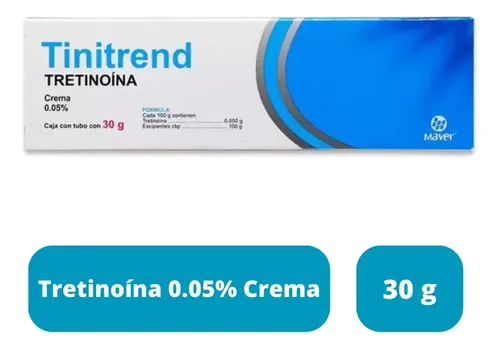 Maver Tinitrend Crema Con Tretinoína 0.05 %, Tratamiento Antiacné, 30 G Todo Tipo De Piel